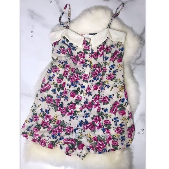Millau Flower Lace Romper Sz Small - Picture 7 of 7